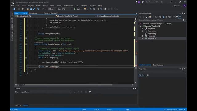 Как написать вирус шифровальщик на C#/How to make a trojan encoder virus with C# смотреть онлайн