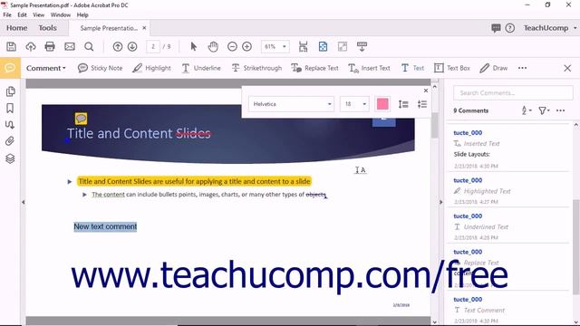 Acrobat Pro DC Adding Comments and Annotation- Adobe Acrobat Pro DC Training Tutorial Course смотреть онлайн