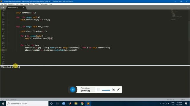 K-Mean Cluster Algorithm Implementation with Python Scratch Part.1 смотреть онлайн