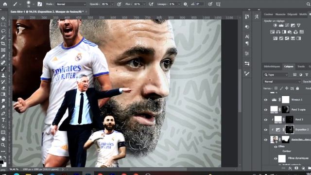 real madride Football Poster Design Photoshop tutorial 2022 champions League real Madrid смотреть онлайн