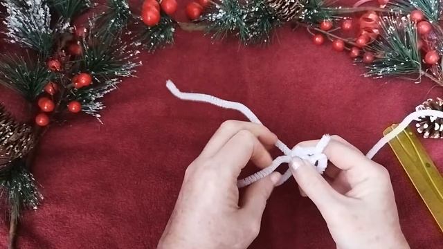 Как сделать снежинку из синельной проволоки. Новогодние поделки своими руками смотреть онлайн
