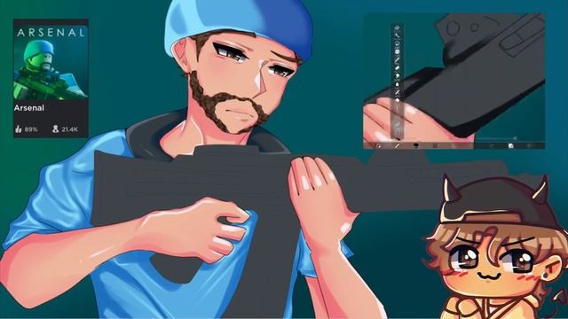 Re Drawing Roblox Game Icons!! (Arsenal,Bloxburg) смотреть онлайн