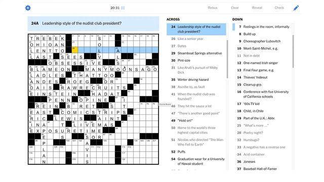 Solve With Me: The New York Times Crossword - Sunday, February 28, 2021 смотреть онлайн