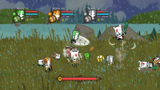 Бей беги! Прохождение игры CASTLE CRASHERS выпуск 2 смотреть онлайн