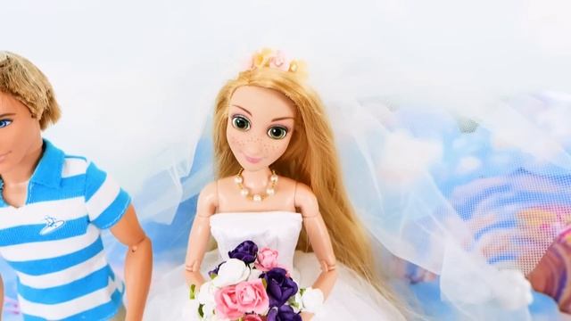 Magical Cloud Kingdom Barbie Wedding Dress & Bridesmaid Dress Gaun Kleid Robe mariée Vestido فستان