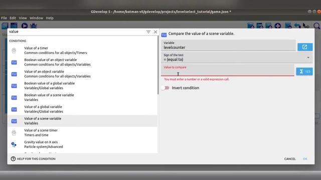 How to create level selection scene in Gdevelop смотреть онлайн
