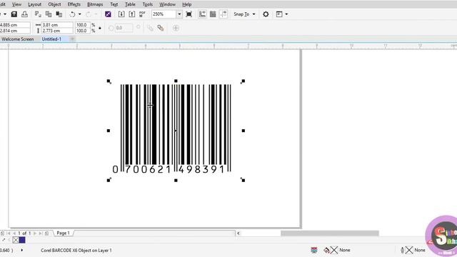 How To Generate Barcode  In Coreldraw || बार कोड कैसे जेनेरेट करे || Corel Draw Hindi Video Tutoria