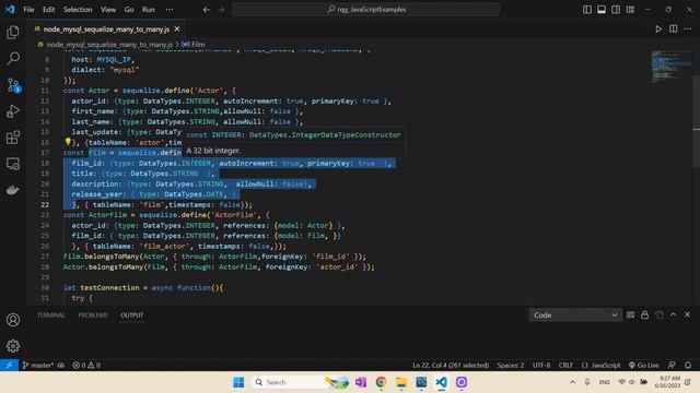 Using MySQL with Sequelize: Many to Many relationships (node.js/ORM) смотреть онлайн