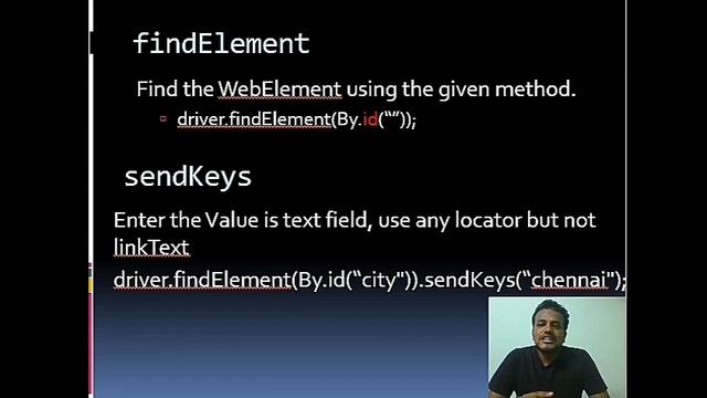 WebElement Methods : sendKeys, click and select #learn_on_your_own #selenium_webdriver_with_java смотреть онлайн