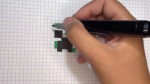 Как нарисовать Крипера по клеточкам