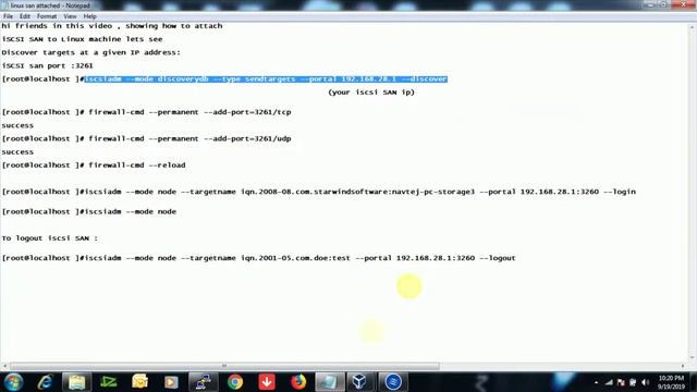 Configure ISCSI SAN Storage on Linux/Centos7/Rhel7.x смотреть онлайн