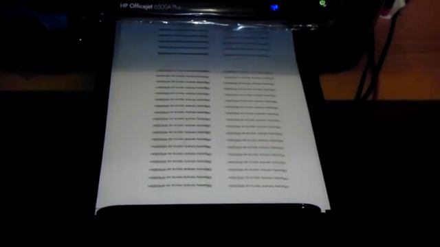 Печать НР 6500А+ просто текст. смотреть онлайн