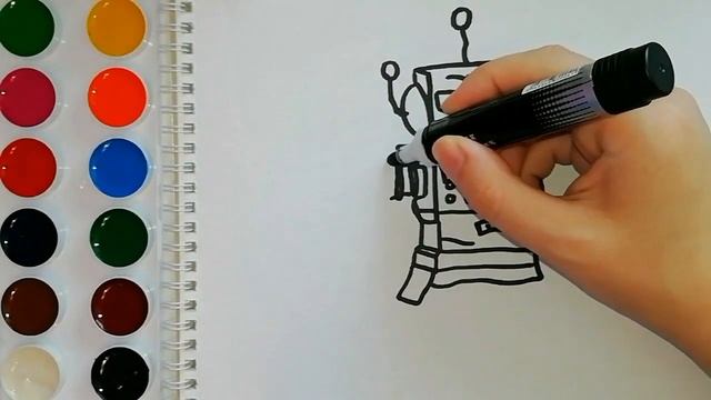 ROBLOKS ROBZI. РОБЛОКС РОБЗИ | Раскраска для детей | Мультик - раскраска | Учим цвета. смотреть онлайн