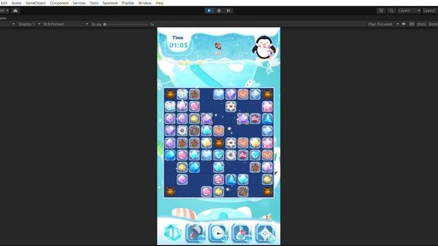Frozen Snowman Candy Sweeper Tile Pairing Kit Game смотреть онлайн