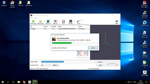 Конвертирование SolidWorks в OBJ. смотреть онлайн
