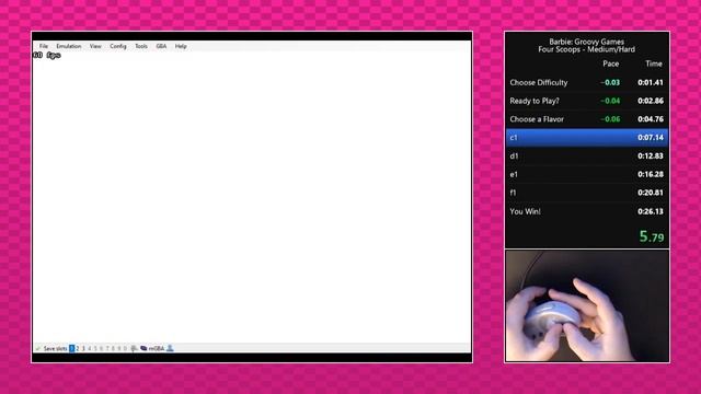 Barbie: Groovy Games (Four Scoops - Medium/Hard) (GBA) in 0:25.92 смотреть онлайн