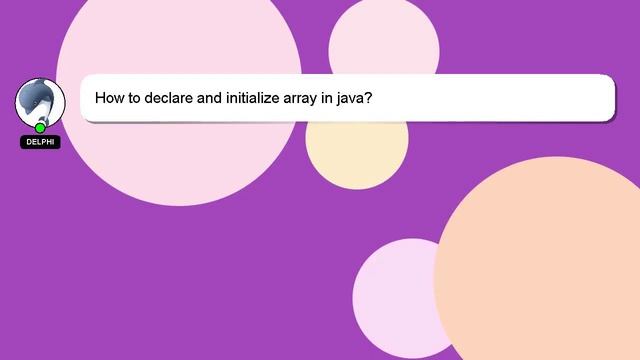How to declare and initialize array in java? смотреть онлайн