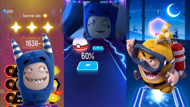 Super Speed * Oddbods Pogo Vs Oddbods Jeff Vs Oddbods Bubbles * Tiles Hop EDM Rush