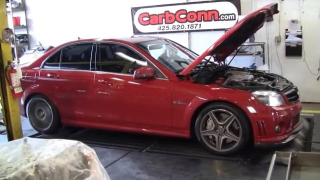 2010 Mercedes Benz C63 AMG Dyno LT Headers dyno at CarbConn смотреть онлайн