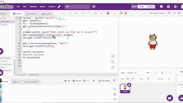 Assignment 4:Simple Python Program for getting data from chatGpt-Picto Blox смотреть онлайн