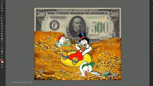ДЕНЕЖНАЯ КАРТИНА - Скрудж Макдак купается в деньгах | Scrooge McDuck смотреть онлайн