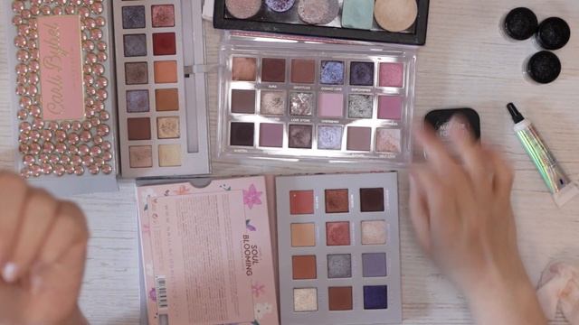 Сравниваю оттенки из палетки Roze Quartz с Carli Bybel, Tammy Tanuka и Bernovich