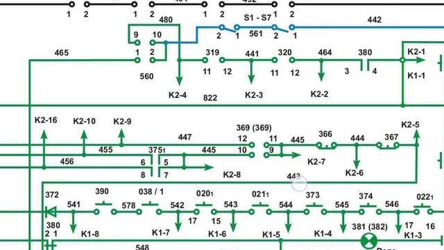 ЭЛЕКТРИЧЕСКАЯ СХЕМА ВКЛЮЧЕНИЯ ГВ НА ЭЛЕКТРОВОЗЕ ЧС4Т (видео, ржд, электровоз ЧС4Т) смотреть онлайн