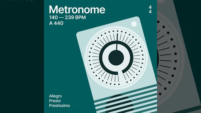 Metronome - 4/4 - 167 BPM - Allegro смотреть онлайн