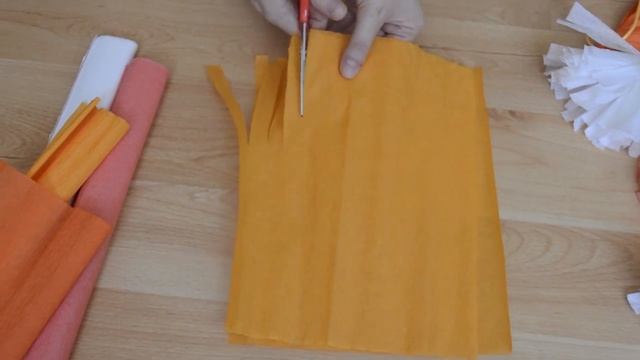 Гирлянда из креповой бумаги | Украшение для девичника смотреть онлайн