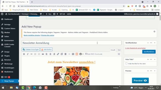 Wordpress Pop Up Fenster смотреть онлайн