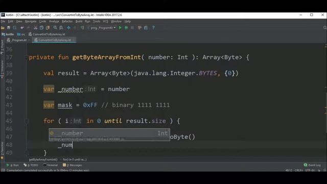 int to binary in kotlin смотреть онлайн