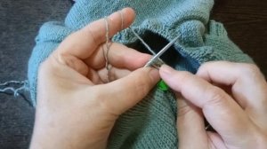 ♥️Обработка V образной горловины резинкой 2×2.❤️