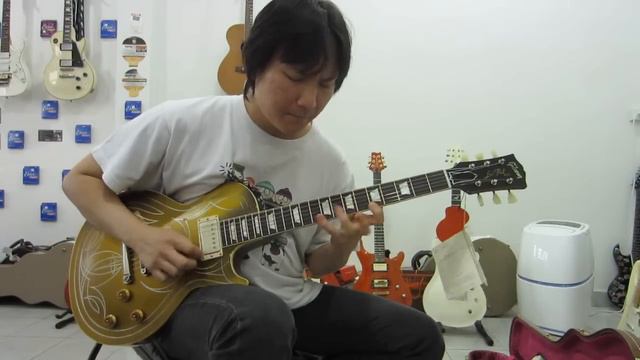 Gibson Custom Billy Gibbons Les Paul Goldtop Aged Guitar Drive Sound смотреть онлайн