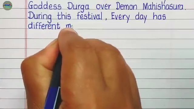 Essay on Durga Puja in English Writing _Learn смотреть онлайн