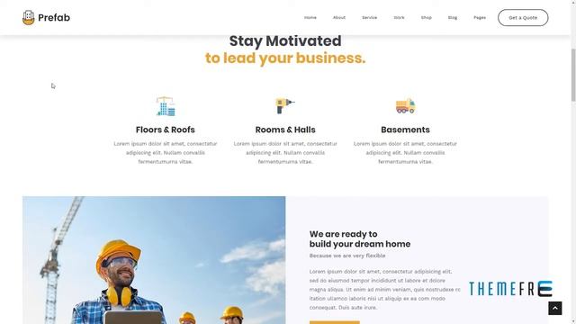 Prefab - Construction WordPress Theme Kadek Quinlan смотреть онлайн