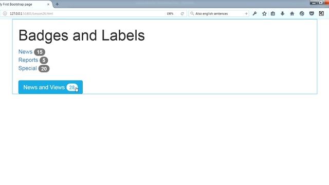 Web Malayalam 26 Bootstrap Badges and Labels смотреть онлайн