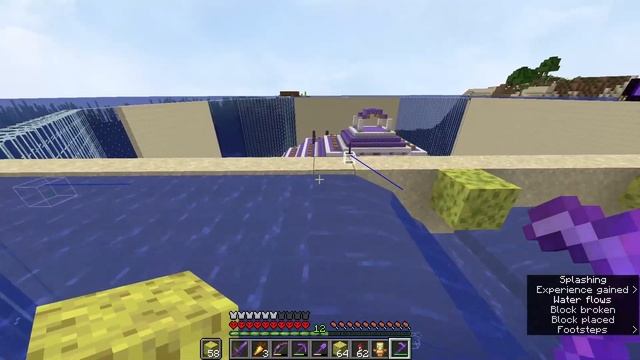 How to Drain a Ocean Monument or any body of water in Minecraft FAST! смотреть онлайн