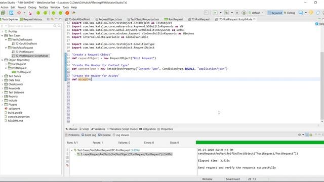 2. Katalon Studio || API Testing || POST Request. смотреть онлайн