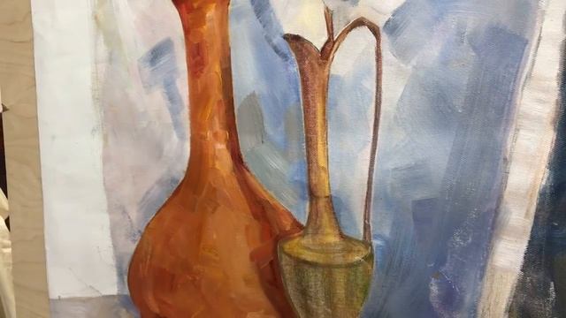 Правила работы с КОНТРАСТАМИ и РЕФЛЕКСАМИ в живописи. смотреть онлайн