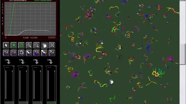 The Darwin Pond Show (Ep. 1) - Artificial Life Evolution Simulation