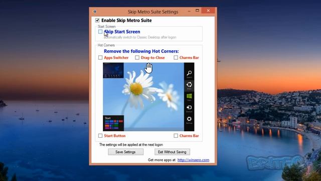 Skip Metro Suite - Disable Metro UI in Windows 8 смотреть онлайн