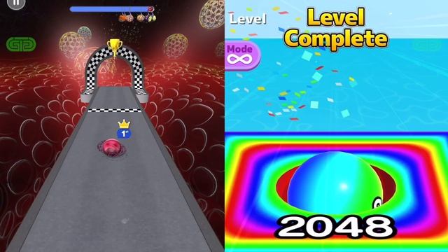 Going Balls Vs Sky Rolling Ball 3D, Ball Run 2048 Satisfying Mobile Android iOS Games All Levels смотреть онлайн