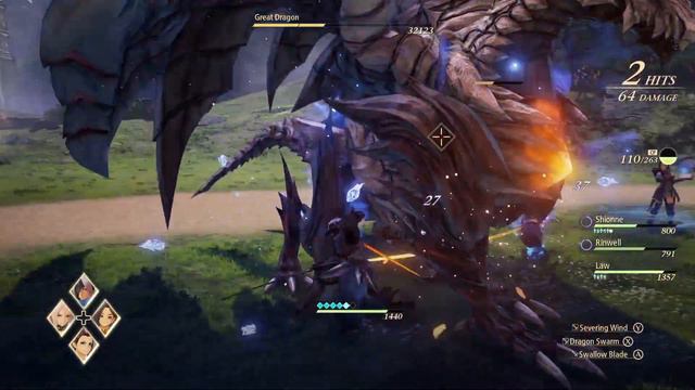 Tales of Arise - Great Dragon Bossfight (Gigant Zeugle) смотреть онлайн
