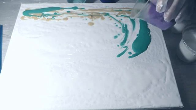 Мастер-класс _Как нарисовать морскую волну в технике жидкий акрил смотреть онлайн