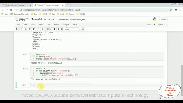 Python 3.7 Directory Folder Create, Rename, remove, Listing, Change смотреть онлайн