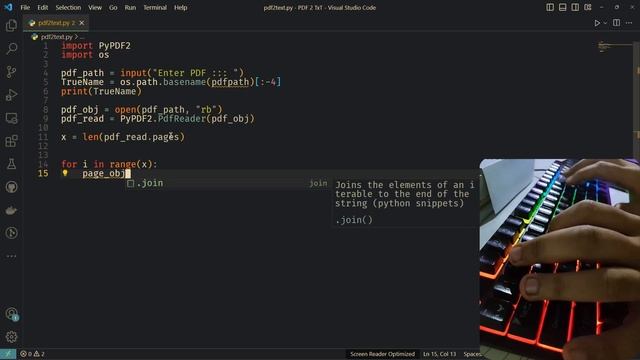 ASMR Programming - PDF To TEXT Using Python - No Talking [ Solved ]#pythonprojects смотреть онлайн