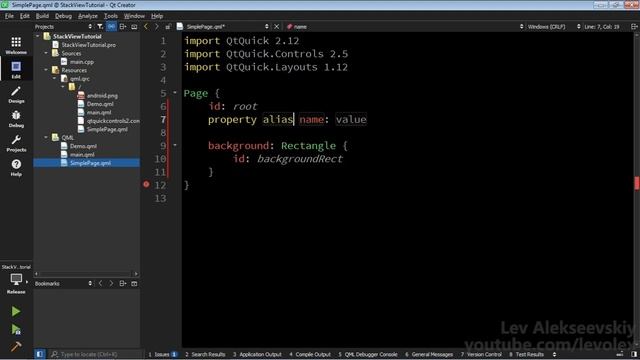 QML - Навигация по страницам приложения (StackView) смотреть онлайн