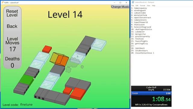 [WR] Cube Roll any% in 2:15.8 смотреть онлайн