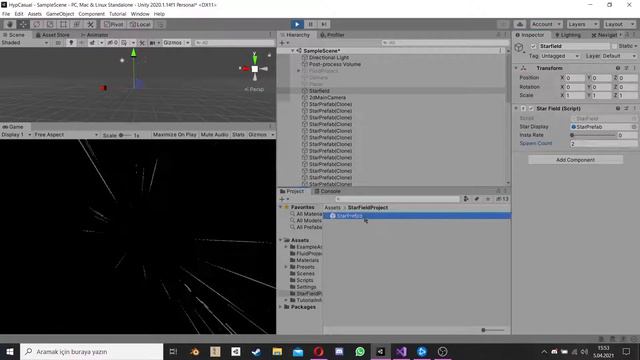 Starfield In Processing in Unity / Space Screen Movement смотреть онлайн