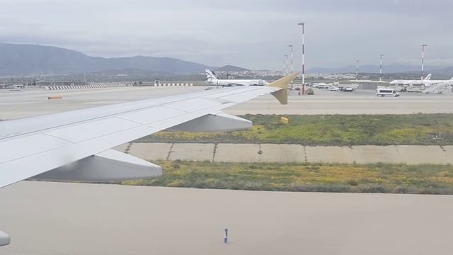 Landing at Athens International Airport "Eleftherios Venizelos" (Etihad Airways) смотреть онлайн
